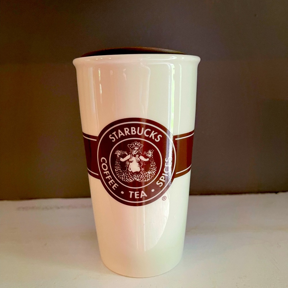 Starbucks Ceramic Travel Mug With Lid